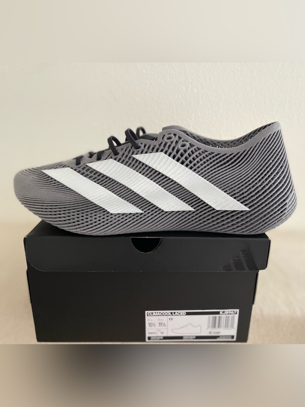 Size 10.5 - Adidas Originals CLIMACOOL Laced Gray 3D Print KJ8967 Men's NEW